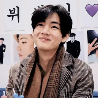 🔈 Kim Taehyung 뷔 kpop, v, taehyung, bts, pop coréenne, chanteur telegram sticker