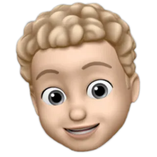 😁 Memoji, блондинка, эмодзи, аватар telegram sticker