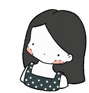 👗 cartoon, girl, sticker, character telegram sticker