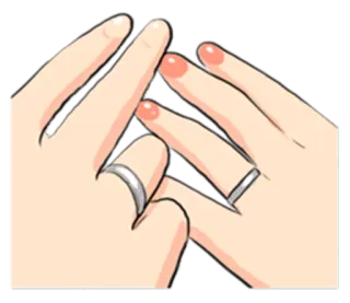 💍 결혼 반지, 손, 사랑, 결혼, 보석 whatsapp sticker