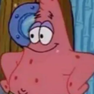 🤔 Patrick Star Spongebob Squarepants cartoon, spongebob, patrick, starfish, nickelodeon whatsapp sticker
