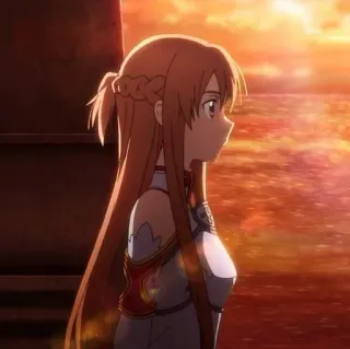 🍂 Asuna Sword Art Online Anime, Karakter, Sword Art Online, Asuna, Video game, Fantasi whatsapp sticker