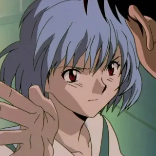 📓 Rei Ayanami Neon Genesis Evangelion Anime, Charakter, Rei Ayanami, Evangelion whatsapp sticker