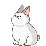 🍬 Hase, Kaninchen, Tier, niedlich, Cartoon telegram sticker