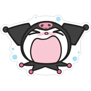 😩 Kuromi Куроми, Sanrio, мультфильм, милый, аниме, каваи telegram sticker