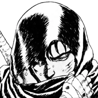 🗡️ Guts Berserk อนิเมะ, มังงะ, นักรบ, ดาบ, เบอร์เซิร์กเกอร์ telegram sticker
