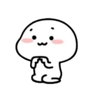 🪐 carino, personaggio, kawaii, blob, semplice telegram sticker