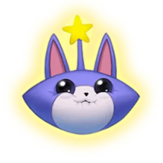 😁 cat, star, cute, animal telegram sticker