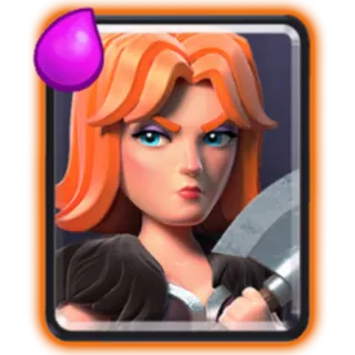 👾 Valkyrie Clash Royale videojuego, valquiria, Clash Royale, personaje, guerrero whatsapp sticker