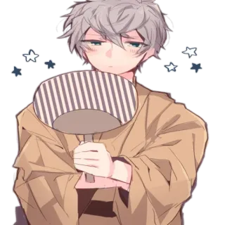 🌟 anime, boy, cartoon, cute, fan telegram sticker