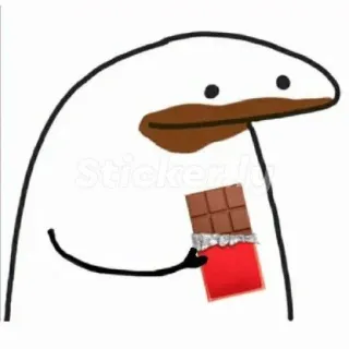 🍫 kartun, cokelat, makanan, camilan, karakter telegram sticker