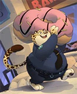 Clawhauser telegram stickers