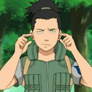 🗡 Shikamaru Nara Naruto Anime, Personagem, Shikamaru, Nara, Naruto, Desenho animado telegram sticker