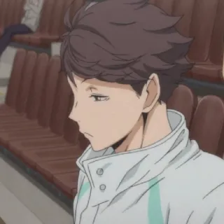 🦉 Tooru Oikawa Haikyuu!! Аниме, Haikyuu, Ойкава, Волейбол, Персонаж telegram sticker