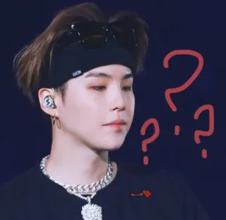 😐 K-pop, cantor, música, Min Yoongi, BTS, idol whatsapp sticker