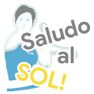 😁 Saludo al SOL! yoga, sun, greeting, health, fitness, workout telegram sticker