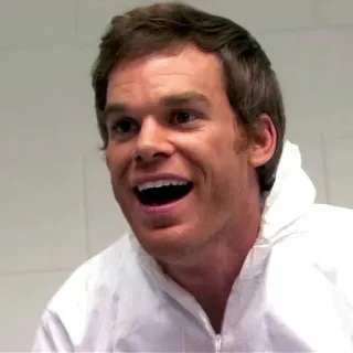 🤣 Dexter Morgan Dexter asesino en serie, crimen, analista de salpicaduras de sangre, psicópata, antihéroe telegram sticker