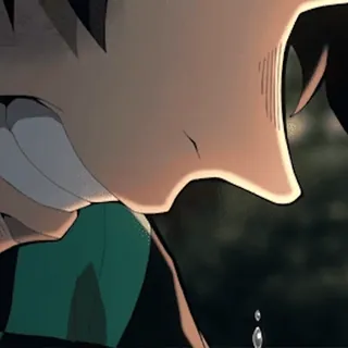 😢 Tanjiro Kamado Demon Slayer Anime, Demon Slayer, Tanjiro, pleurer, triste, Manga whatsapp sticker