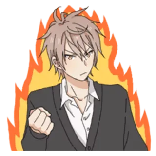 😠 Anime, Giận dữ, Nhân vật, Bực bội, Manga telegram sticker