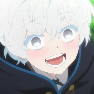 🫧 アニメ, キャラクター, 笑顔, ポートレート whatsapp sticker