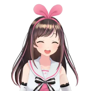 😄 Kizuna AI Anime, VTuber, Kizuna Ai, Youtuber virtuale, Kawaii telegram sticker