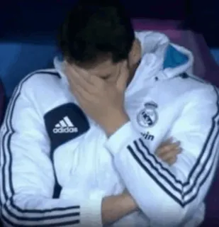 ❇️ triste, calcio, arrabbiato, persona, facepalm telegram sticker