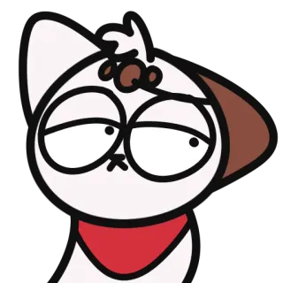 😔 漫画, 犬, 可愛い, ステッカー, アニメーション telegram sticker