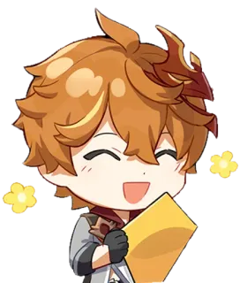🌼 Tartaglia Genshin Impact Anime, Gioco, Chibi, Tartaglia, Genshin Impact telegram sticker