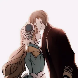 💸 kiss, romance, couple, love, affection, man, woman telegram sticker