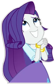 🙄 Rarity My Little Pony raro, my little pony, desenho animado, pônei, fofo, a amizade é mágica telegram sticker