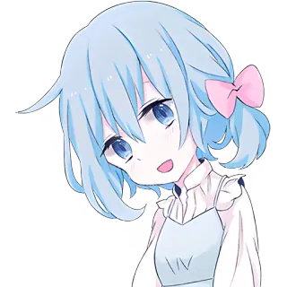 😃 Anime Mädchen, Cartoon, Süß, Kawaii, Manga, Illustration telegram sticker