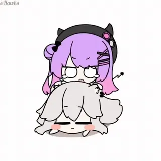 ❤️ Anime, Chibi, Mignon, Kawaii, Dessin animé, Personnage whatsapp sticker