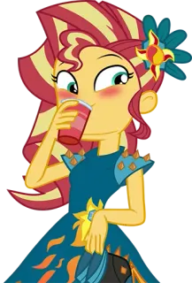 Sunset Shimmer EG telegram stickers