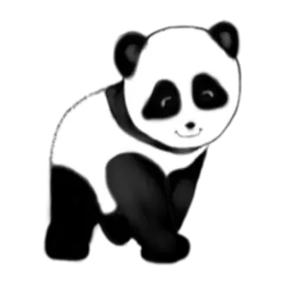 😌 Panda, Animale, Carino, Sticker, Orso telegram sticker