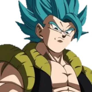😡 Gogeta 애니메이션, 드래곤볼, 슈퍼사이어인, 퓨전, 사이어인 telegram sticker
