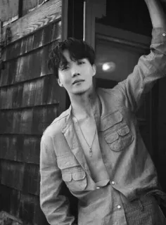 ☠ hombre, persona, retrato, blanco y negro, actor, coreano whatsapp sticker