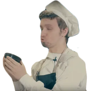 👨‍🍳 chef, cook, cooking, apron, food, kitchen telegram sticker