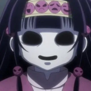 💀 Alluka Zoldyck Hunter x Hunter Anime, Manga, Puppe, Gruselig, Unheimlich telegram sticker