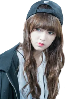 🙄 женщина, девушка, портрет, человек, волосы, кепка, красивая telegram sticker