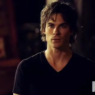 🍷 Damon Salvatore The Vampire Diaries vampiro, serie de TV, guapo, Ian Somerhalder telegram sticker