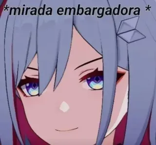 🤩 mirada embargadora Anime Mädchen, Verführerisch, Grinsen, Flirty, Ausdruck, Hübsch whatsapp sticker