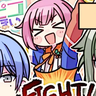 🪸 FIGHT! Anime, Combattimento, Cartone animato, Adesivo telegram sticker