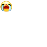 😭 Emoji, pleurer, casque, triste, jaune telegram sticker