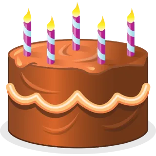 🎂 bolo, aniversário, velas, sobremesa, celebração telegram sticker