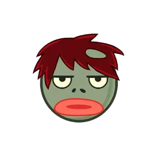 ☹ 좀비, 만화, 캐릭터, 초록색, 괴물 telegram sticker