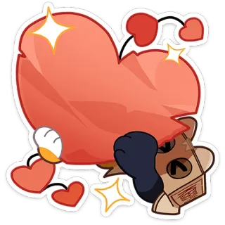❤ heart, love, cute, sparkle, romantic, adorable, sticker telegram sticker