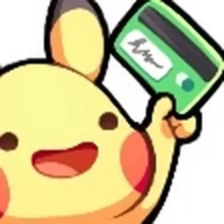 💳 Pikachu pikachu, pokemon, carta di credito, kawaii, carino, anime telegram sticker