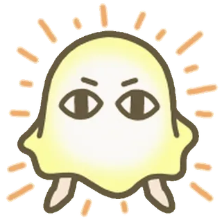๐ ghost, kawaii, sticker, cute, spooky, monster whatsapp sticker