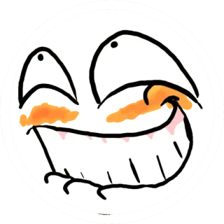 😊 meme, rage face, internet meme, cartoon, funny, humor telegram sticker