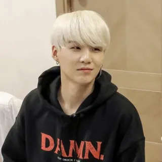 😏 DAMN text, word, expression, hoodie, korean telegram sticker